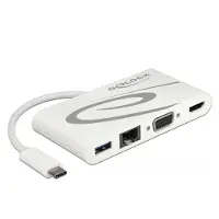 DeLOCK – USB Type-C 3.1 Docking Station HDMI 4K 30Hz +VGA +LAN +USB PD (87731)