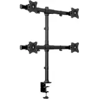 Multibrackets – MB DESKMOUNT BASIC QUAD BLACK MAX 7.5KG (7350073733316)
