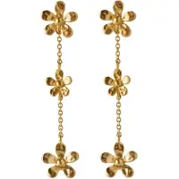 Pernille Corydon Wild Poppy Earrings Length 48 Mm - Gold - ONE SIZE
