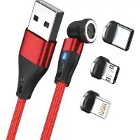RealPower MagneticCharge3, 2 m, USB A, Punainen (439644)