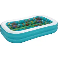Bestway Uima-allas M. Tarvikkeet - 262 x 175 cm - 3D Undersea Ad - - OneSize - Uima-altaat