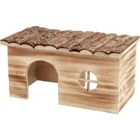 Trixie - Natural Living Grete House Wood Brown 35 x 18 x 20 cm - Pieneläimet - Pesät ja häkkitarvikkeet - Kanin talot ja pieneläintalot