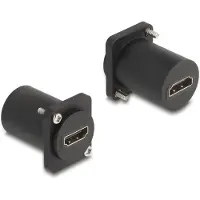 DeLOCK 88109, Tasainen, Musta, HDMI, HDMI, Naaras, Naaras
