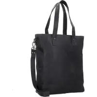 Plevier Retro Jackson Shopperit Nahka 31 cm Kannettavan tietokoneen taskun syvyys Musta