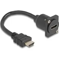 DeLOCK – D-Type HDMI cable male to female black 20 cm (87966)