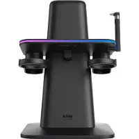 KIWI DESIGN RGB-latausteline Meta Quest 3 / 3S -laseille | Myös Meta Quest 2, Meta Quest Pro
