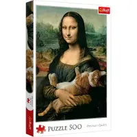 Trefl Mona Lisa and Purring Kitty 500p palapeli