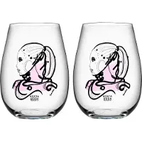 Kosta Boda - All About You Tumbler Lasi 57 cl 2 kpl Love You