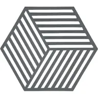 Zone Denmark - Hexagon Pannunalunen Silikoni 16 cmHarmaa