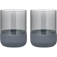 Blomus - Calma Kynttilälyhty 9,5 cm 2 kpl Steel Gray Smoke