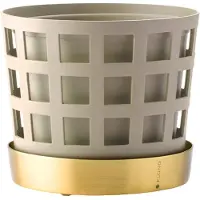 Klong - Trio Square Kukkaruukku 12 cm Beige