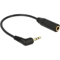 DeLOCK – Audio Cable Stereo jack 2.5 mm 3 pin male angled > Stereo jack 3.5 mm 4 pin female (65674)