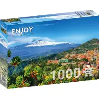 Enjoy Puzzle ENJOY Etna Volcano and Taormina, Sicily 1000p palapeli