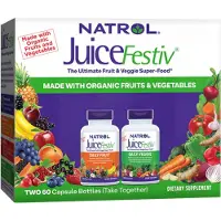 Natrol , JuiceFestiv, 2 Pullo, 60 kapseliä Kunkinä