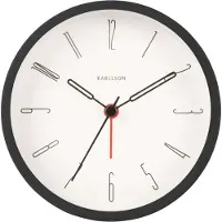 Karlsson Alarm Clock Belle Numbers Iron Black - Black - Ø11X5XCM