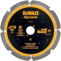 DeWalt Pyörösahanterä kuitusementille DT1473-QZ; 8T; 216x30 mm