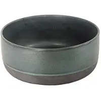 Aida Raw Northern Green - Skål Høj 1 Stk D19,5 X H8 Cm Gaveæske - Grey - Ø 19.5 CM