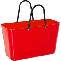 Hinza - Muovinen Laukku Iso Punainen