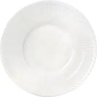 Royal Copenhagen - White Fluted Half Lace Syvä lautanen 24 cm