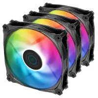 Iceberg Interactive IceGALE Lightning ARGB, Tuuletin, 12 cm, 200 RPM, 2200 RPM, Musta (IG12LT-B3A)