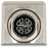 DeLOCK 60088, M12, RJ45, Musta, Metallinen