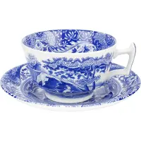 Spode Blue Italian -teekuppi ja teetassi 20 cl