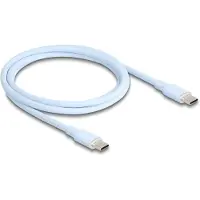 DeLOCK – USB 2.0 Cable USB Type-C male to male PD 3.0 60 W 1 m blue Silicone (81234)