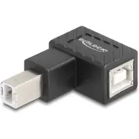 DeLOCK 67204, USB Type-B, USB Type-B, Musta