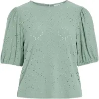Vila Vikally O-Neck 2/4 Top - Noos - Green - S