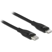 DeLOCK – Data and charging cable USB Type-C to Lightning for iPhone,iPad and iPod black 2m MFi (86638)