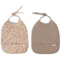 Filibabba Ruokalappu 2-pack, Little Wonders/Warm Grey
