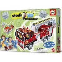 Educa Borras Studio 3d Fire Truck Craft Monivärinen