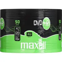 Maxell DVD+R 4.7GB 16x Spindle 50pk, DVD+R, Akseli, 50 kpl, 4,7 GB (MX275736)