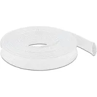 DeLOCK – Braided Sleeve stretchable 5 m x 25 mm white (20696)