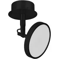 UMAGE LED-valonheitin Asteria Spot, Ø 12 cm, musta himmennettävä, Musta, Olohuone/ruokailutila, Alumiini, Design