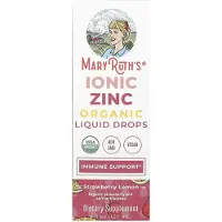 MaryRuth Organics Luomuiset ioniset sinkkitipat, mansikka sitruuna - 120 ml