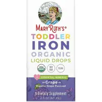 MaryRuth Organics Luomuraudan tipat pienille lapsille, rypälemaku - 60 ml