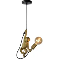 Lucide Design-riippuvalaisin Extravaganza Chimp, himmennettävä, Messinki/kulta, Olohuone/ruokailutila, Synteettinen materiaali, Design
