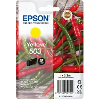 Epson 503 Chillies -mustekasetti, 3.3 ml, keltainen