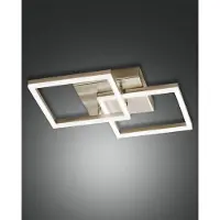 FABAS LUCE Led Bard, himmennettävä, Messinki/kulta, Olohuone/ruokailutila, Metalli, Moderni