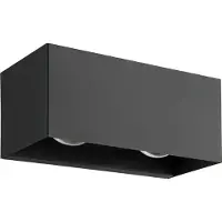 Eglo LESMO UDENDØRS VÆG 4X2.2W 920LM 3000K IP44 SORT/KL