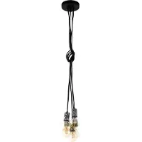 Eglo 43314 - Kattokruunu narulla COULSDON 5xE27/10W/230V