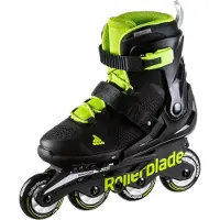 Rollerblade MICROBLADE Black/Green, 33-36