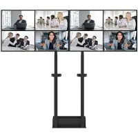 NeoMounts DUAL SCREEN ADAPTER FOR WL55/FL55-875BL1, FROM 42" UP TO 65" VESA 800X400, 50 KG. PER DISPLAY 2 SCREENS BLACK (ADM-875BL2)