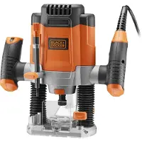Black & Decker Black &amp; Decker KW1200EKA 1200W elektroninen reititin + tarvikkeet ja laatikko