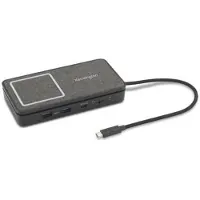 Kensington USB-C-ulkosovitin - - SD1700P - 2 x 4K HDMI - Qi-lataus - Musta