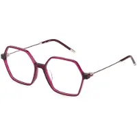 Furla VFU636 54/15/140 Kiiltävä läpinäkyvä bordeaux punainen Acetatti NAISILLE VFU636