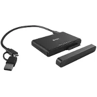 Lindy Kloonausasema - - USB 3.2 Type C - M.2 NVMe &amp; SATA - Musta - 10 Gbits/s