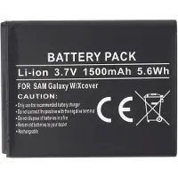 123accu Samsung Galaxy W GT-I8150 Galaxy Xcover GT-S5690 Wave 3 GT-S8600 yhteensopiva akku 1500 mAh