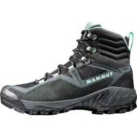 Mammut Women's Sapuen High GORE-TEX Dark Steel-Neo Mint Retkeilykengät 37 1/3